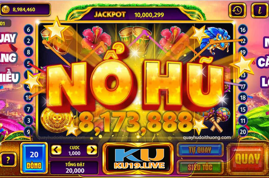 Game bài nổ hũ - 1 trong top 5 trò chơi tại KU19 được yêu thích