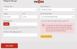 Hướng dẫn nạp tiền VN88 cho tân thủ